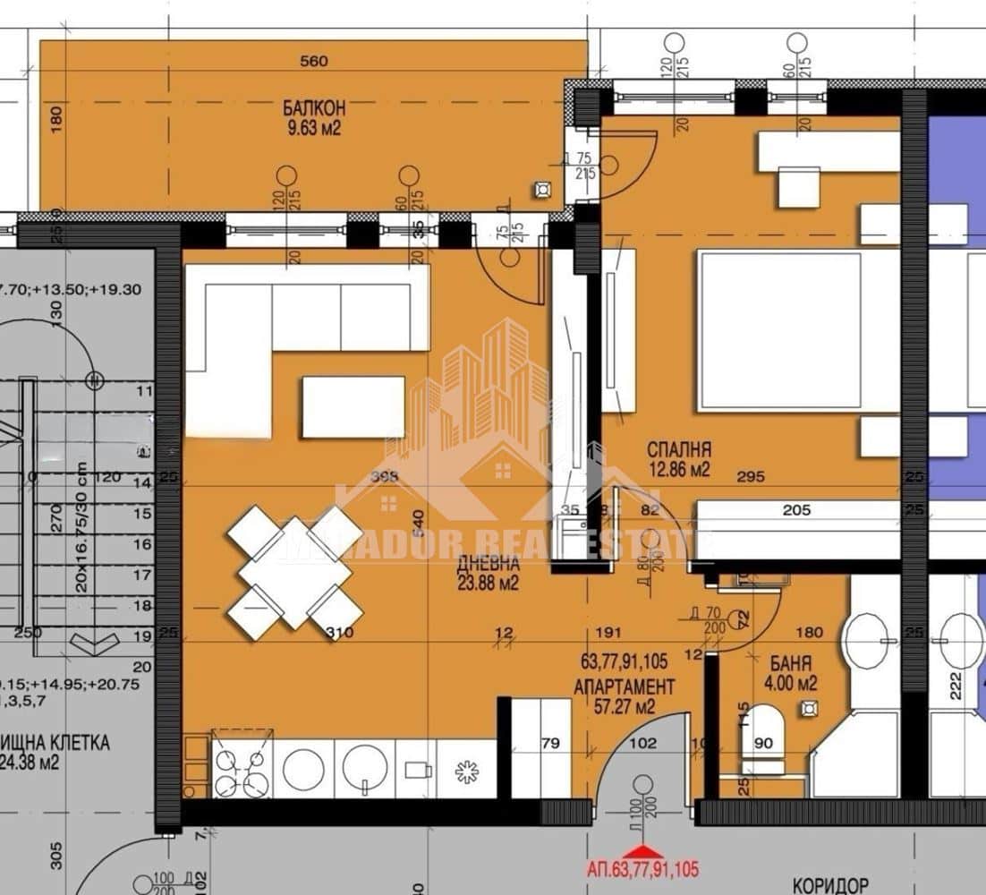 Двустаен Апартамент в Малинова Долина-0 Двустаен Апартамент в Малинова Долина - 0